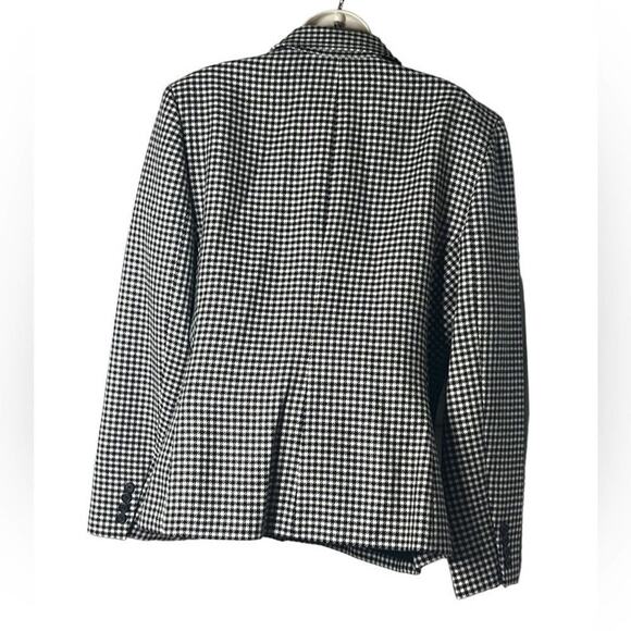 LAUREN RALPH LAUREN HOUNDSTOOTH ZIPPER FRONT JACKET BLAZER‎ SIZE 16 - Picture 2 of 11